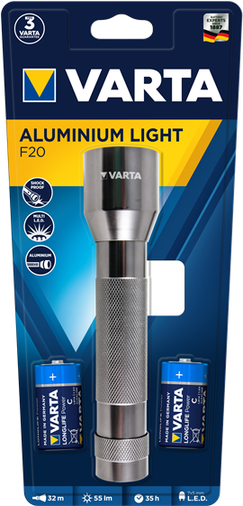 VARTA Aluminium light F20 lámpa ledes  16628